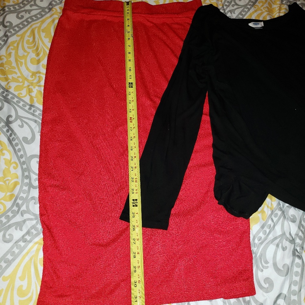 Red Pencil Skirt